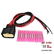 12 Pin Headlights Halogen Wiring Harness Connector Pigtail Plug Fit for