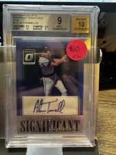2016 Donruss Optic Significant Signatures Blue 05/25 Alan Trammell Auto HOF
