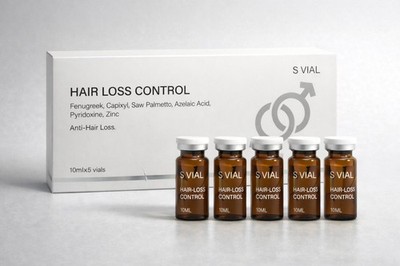 S VIAL Hair Loss Control Amp. Set 10ml x5 | Anti Hair Loss Scalp Treatment Serum