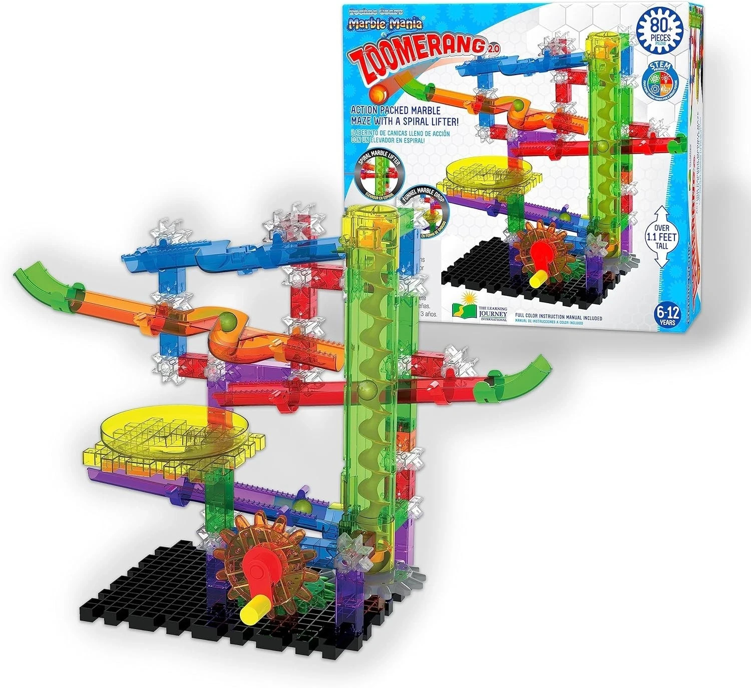 Marble Run Race Toy Zoomerang Game Construction Building Block