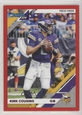 2019 Panini Donruss Press Proof Red Kirk Cousins #154 0q3