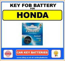 Key Fob Battery Honda HR-V Mk2, Mk3 2016-2025   Eunicell CR2032