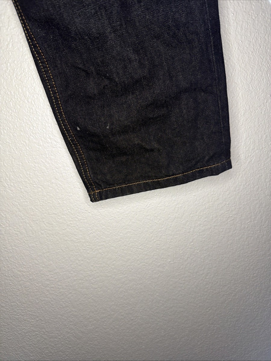 EVISU Lot. 2000 Jeans 38x34 Seagull Selvage Denim Dark Wash Red