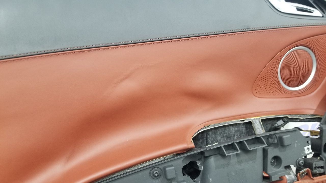 11 AUDI R8 COUPE INTERIOR DOOR TRIM PANEL FRONT LEFT DRIVER BROWN AND BLACK