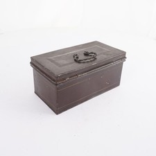 Alte /antik Kasse Geldkassette Eisen ca. 19 L x 10 B x 9 H cm