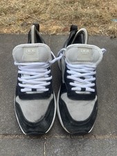 Hochwertige Designer-Sneaker – Schwarz/Grau – Größe 41