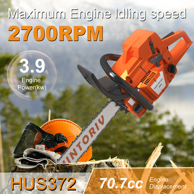 28'' Bar 70.7cc Top Handle Chainsaw Gas Power Chain Saws For Husqvarna 372XP US