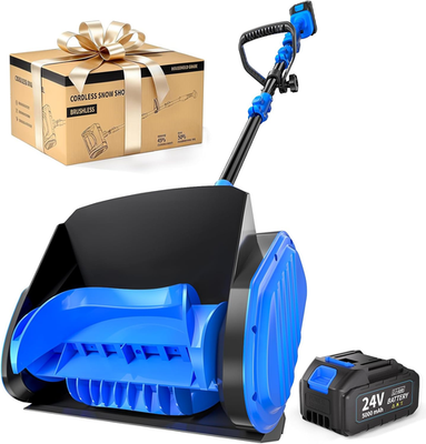 #ad Cordless Snow Shovel 24V 14.4 Inch Brushless with Battery Charger $146.08