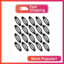 Cptots 20PCS Oval Metal Snap Clips for Women No Slip Small Barrettes for Thin Fi