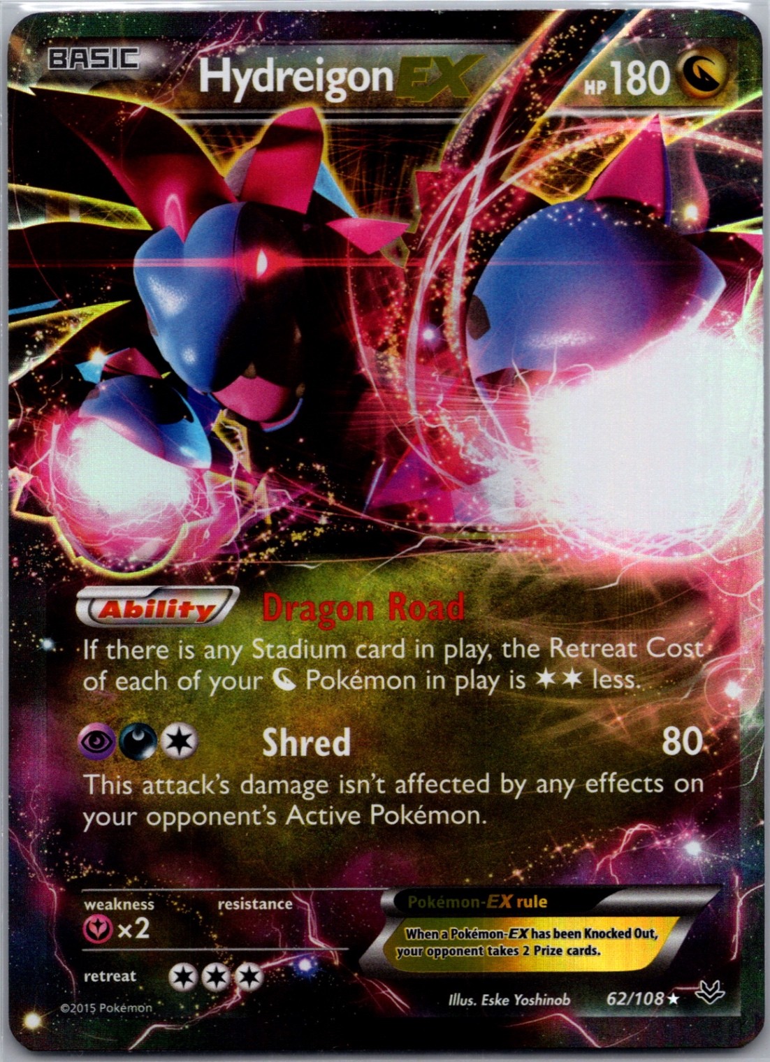 Hydreigon EX Ultra Rare XY - Roaring Skies 62/108 NM