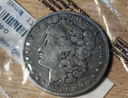 1900 - O Morgan Silver Dollar $1 US Coin 90% Silver. Collectible. VG