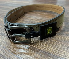 John Deere Mens Belt Size 34 Brown Brun Marron 62885