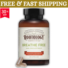 Rootology Breathe Free - Natural Nasal Sinus Relief - Fast-Acting, Non-Drow...