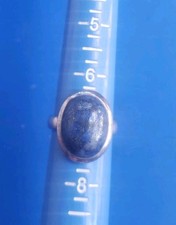 Vintage Sterling Silver 925 Ring with Blue Stone. Size 7.