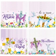 48 Sets Easter Card with Scripture and White Envelopes 48 Pcs 5.91 x 7.87 Inc...