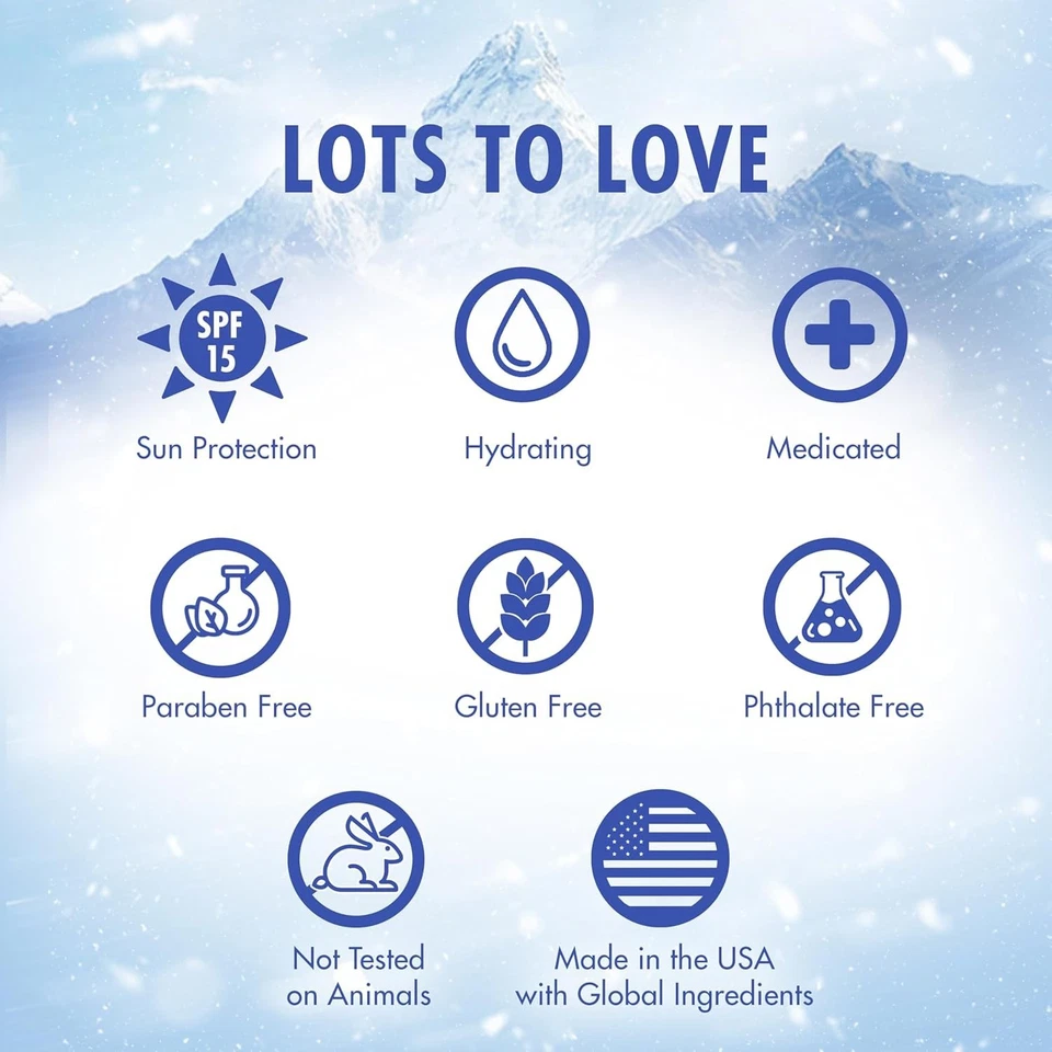 Paquete de 12 bálsamos labiales mentolatum hielo natural original FPS 15 0,15 OZ envío rápido Foto 3 de 4