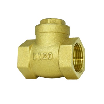 3/4'' NPT Swing Brass Check Valve DN20 - Female Thread Horizontal One Way Valv...