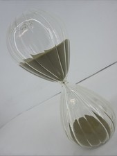 Vintage Mid-Century Blown Glass Hourglass San...