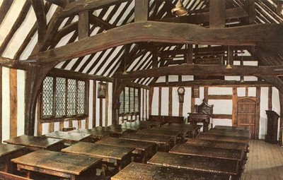 King Edward VI Grammar School, Stratford-Upon-Avon, England -POSTCARD