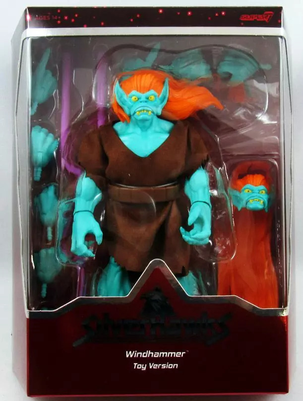 Silverhawks Super7 Ultimates Windhammer figurine articulée rétro Toy Color avec accessoires