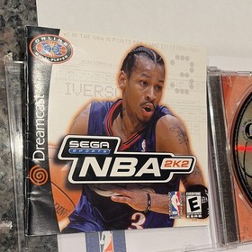 SEGA NBA 2K2 Sega Dreamcast 2001 E NTSC-U/C Online Play Multiplayer Manual