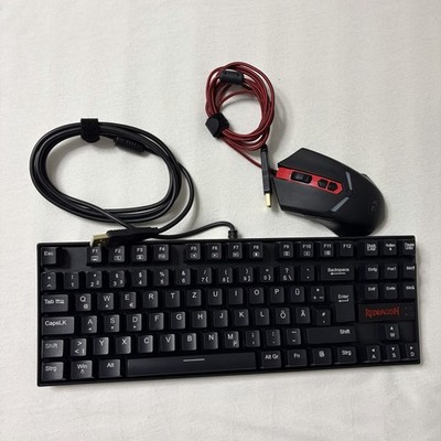 Redragon K552 Mechanische Gaming-Tastatur (DE-Layout) + M602 Gaming-Maus