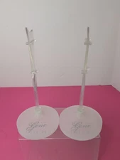 2 Set Doll Stand For 16” Integrity Jason Wu Gene Marshall Frosted Acrylic PW3