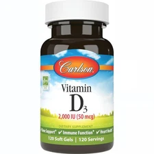 Carlson Vitamin D3 2,000 Iu (50 mcg) 120 Sgels