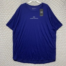 Under Armour T-Shirt Men 4XL Tall Blue Coolswitch Short Sleeve NWT