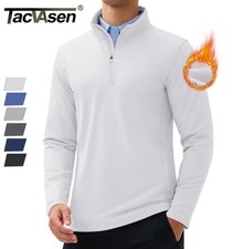 Men's 1/4 Zip Golf Sweatshirt Fleece Lined Quarter Zip Water Resistant Pullover
