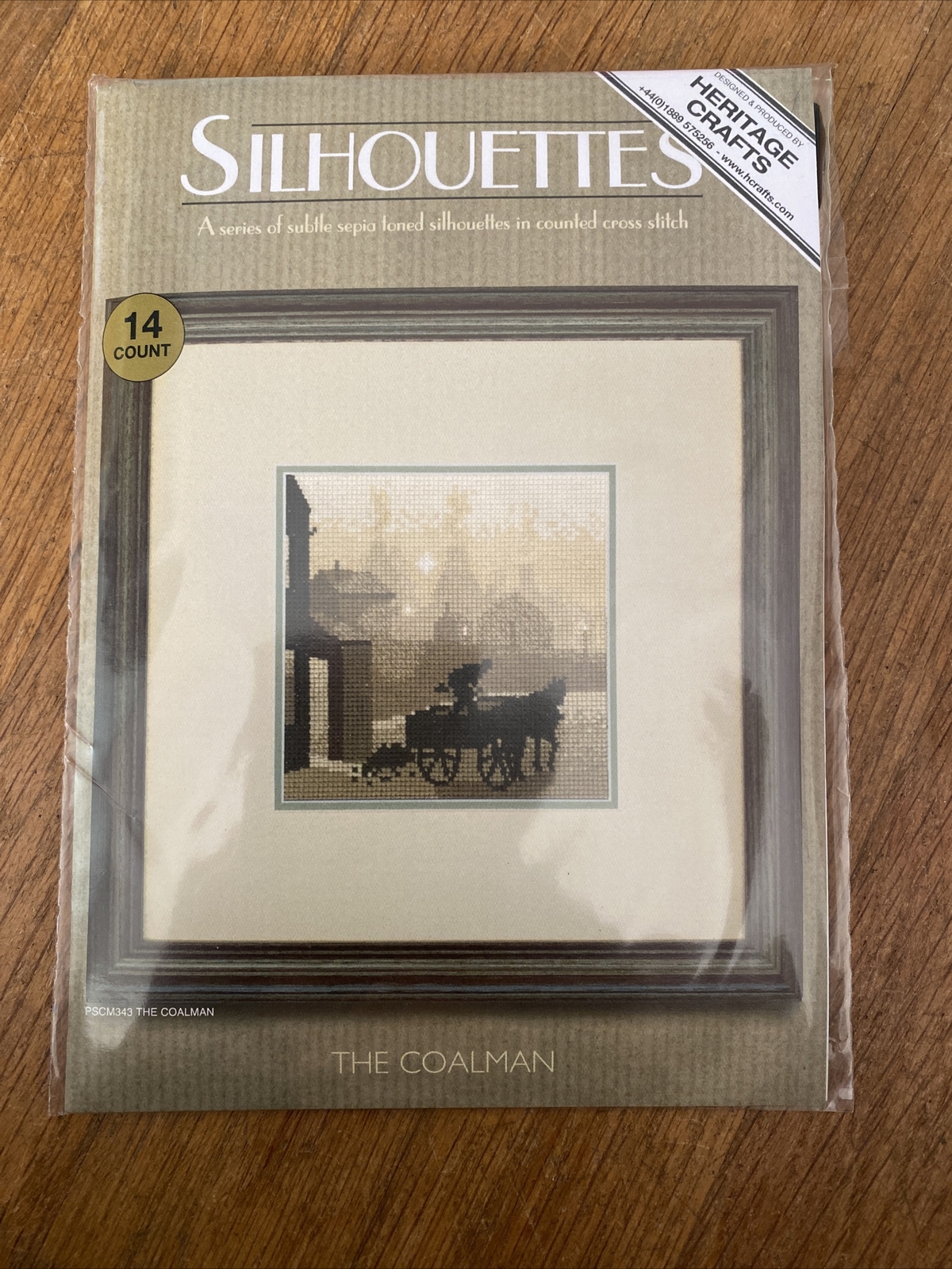 Heritage Crafts Cross Stitch “The Coalman” Silhouettes