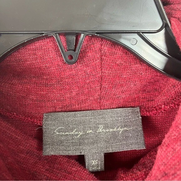 Anthropologie Sunday in Brooklyn Vestido Suéter Tejido Cintura Caída Manga Larga XS Foto 3 de 4