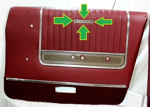 1966 MERCURY PARK LANE DOOR PANEL TRIM CHROME INTERIOR UPPER 66