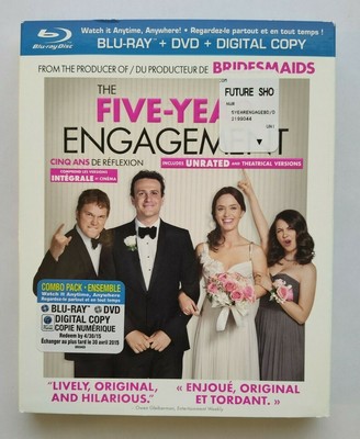 The Five-Year Engagement (Blu-ray/DVD, 2012) w/ Slipcover