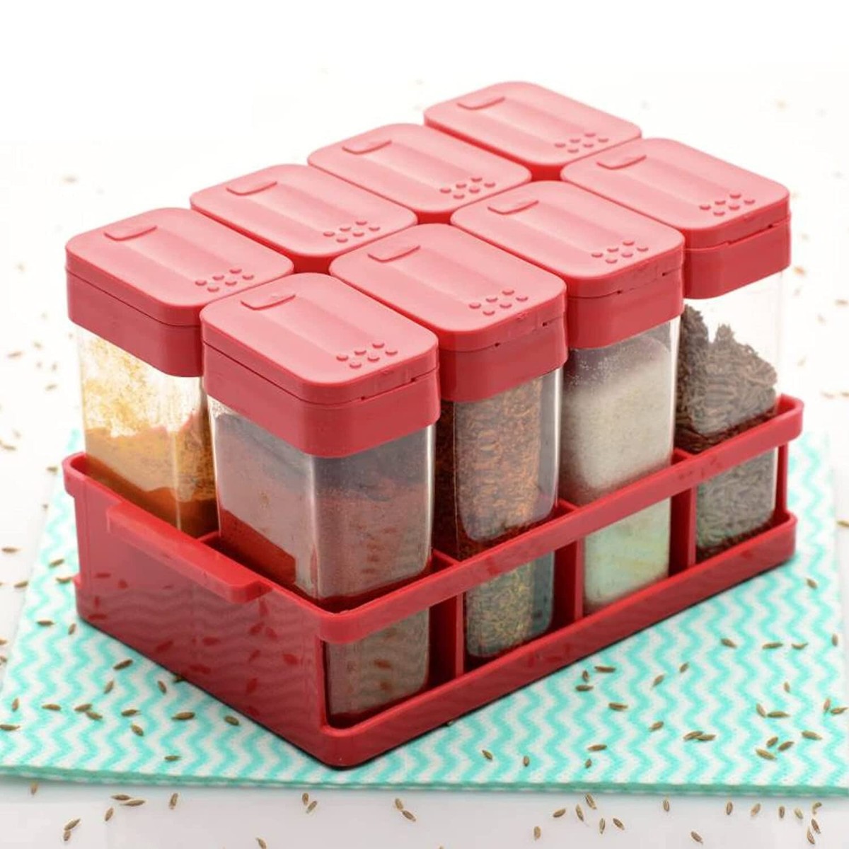Airtight Container Masala Box for Kitchen Pcs Sets Multicolour