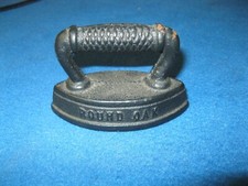 Advertising sample mini sad iron for Round Oak Stoves