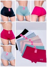 Lot 6 Pack Women's Sports Cotton Boxer Shorts BoyShorts Yoga Fitness Gym 13 S XL