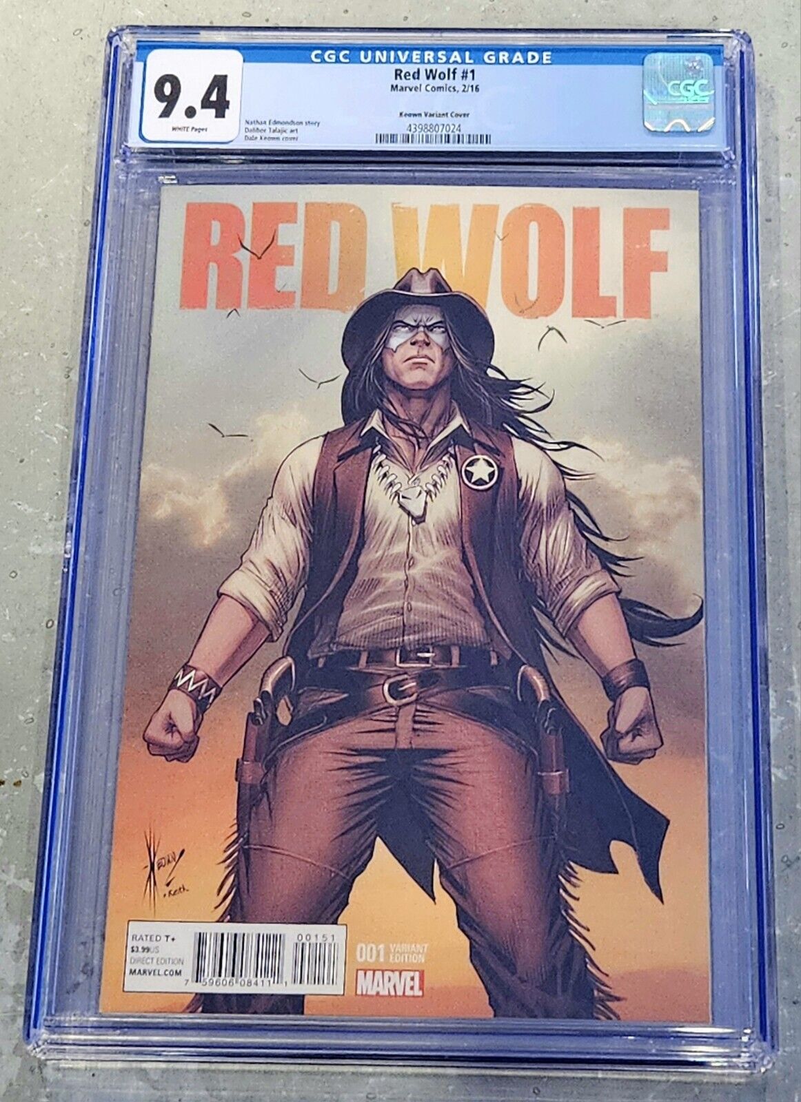 Red Wolf #1 Dale Keown 1:25 Variant - CGC 9.4 - 2016 Marvel Comics