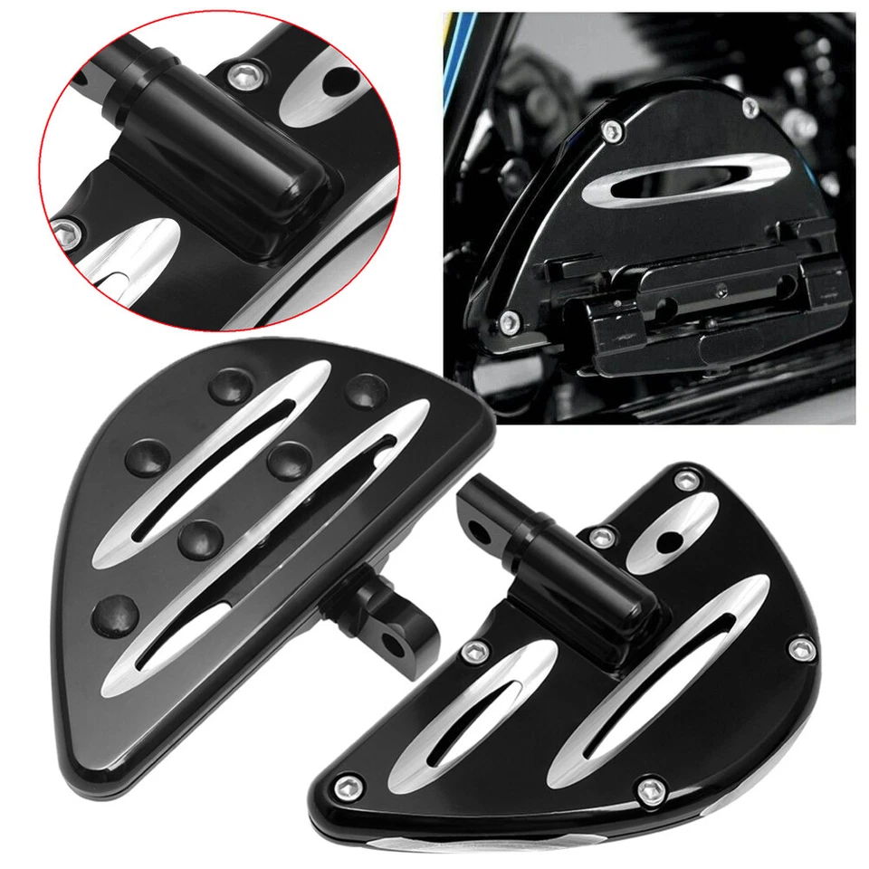 Driver Passenger Floorboards Floor Boards Foot Pegs For Harley Electra Glide CVO Foto 2 de 4