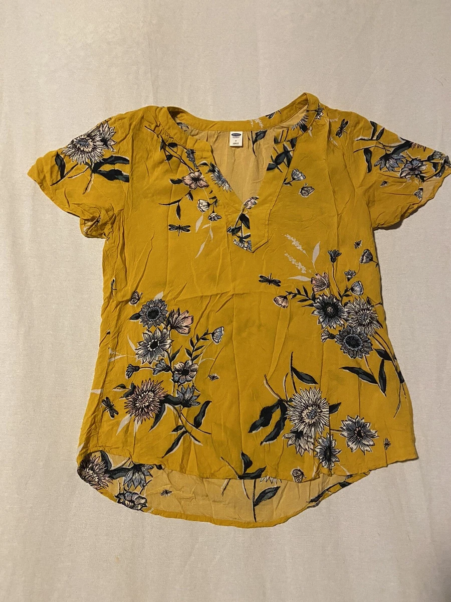 Old navy yellow floral on sale top