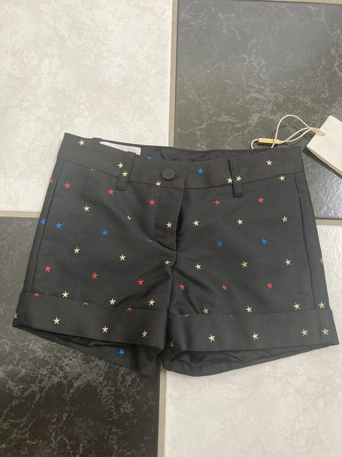 Short jacquard Gucci pour enfants Lurex Starlight neuf avec étiquettes 353940