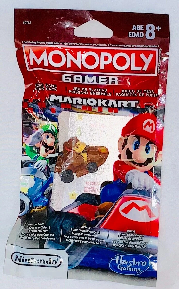 NEW Monopoly Gamer MarioKart Power Pack Character Token Card Donkey Kong
