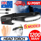 <!--F#f_0-->Waterproof COB LED Motion Sensor Head Torch Headlight USB Rechargeable Headlamp<!--F/-->