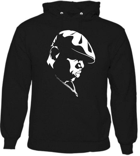 Biggie Smalls-Notorious B.I.G. - Uomo Felpa Con Cappuccio Hip Hop Rap BIG |  eBay