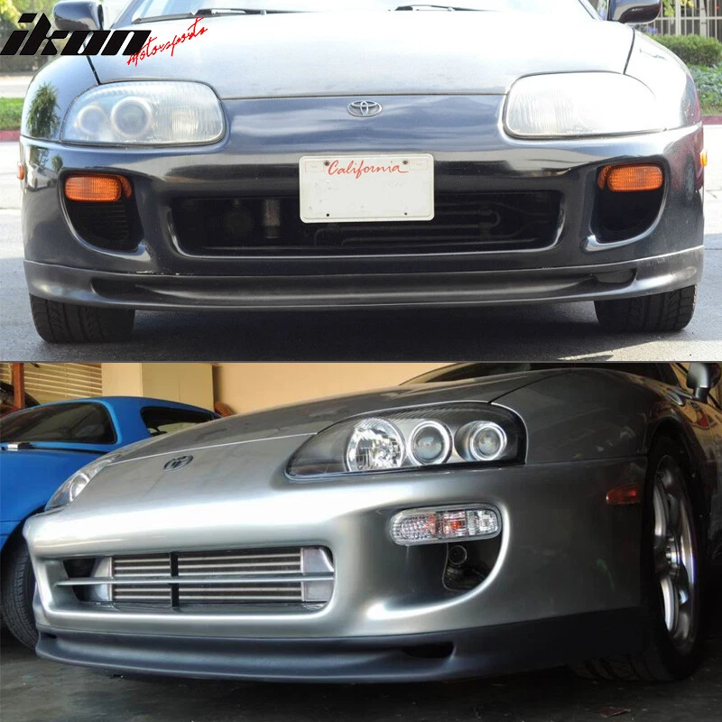 Fits 93-98 Toyota MK4 Supra Aero Magic Whifbitz WB Style Front Bumper Lip Kit PU Foto 2 de 4