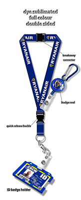 Ryanair Logo Sublimation Schlüsselband