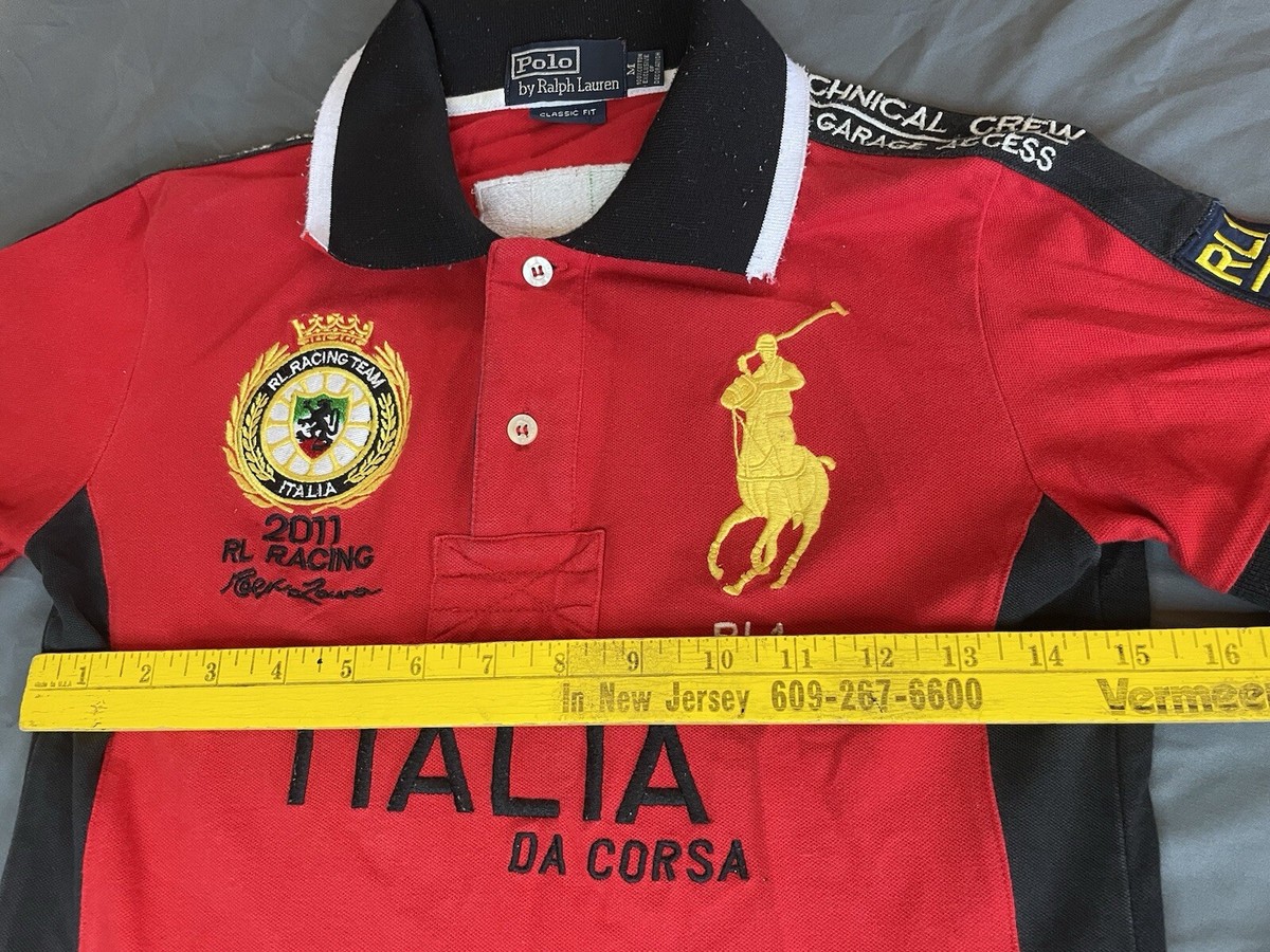 Polo Ralph Lauren 2011 RL1 Italia Racing Team Boys Size