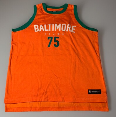 NWT Reebok HardWood Classics Baltimore Claws ABA Jersey Heavy Stitched LG