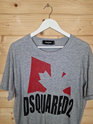 Dsquared2 T-Shirt Mens Size Medium Grey RRP £155 Oversized - Picture 2 of 13