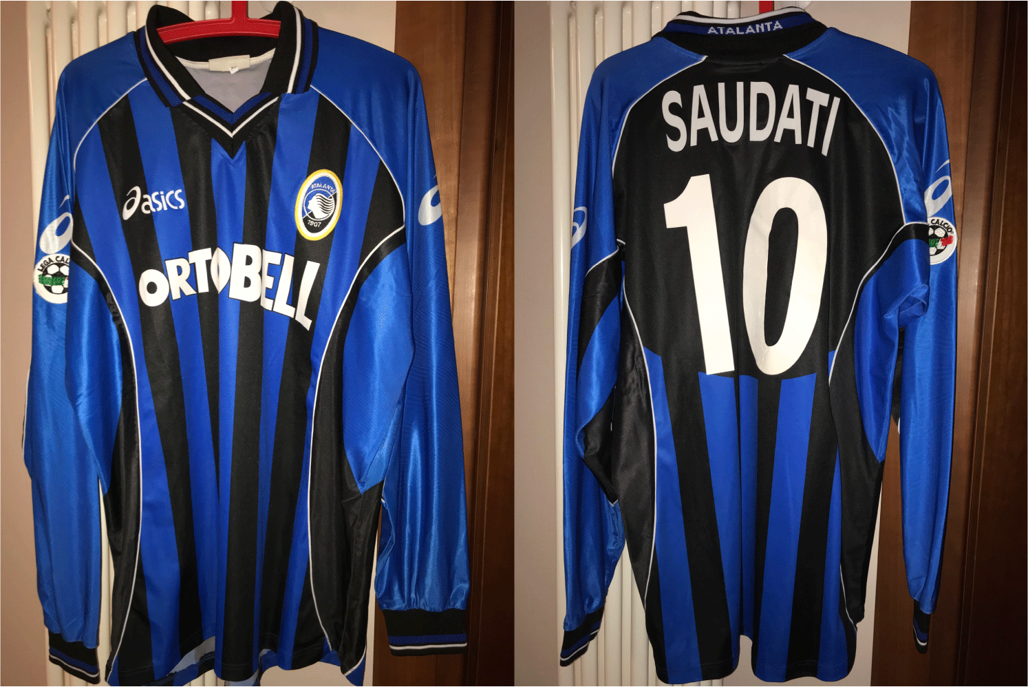 Maglia atalanta saudati asics nr 10 ortobell Maglia atalanta saudati asics nr 10 ortobell
